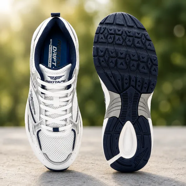 Red Tape Men's White Running Shoes – Stylish Sports Sneakers - Image 2