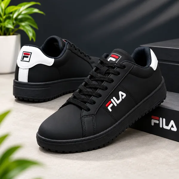 Men's Black Sports Shoes – Lightweight Running & Casual Sneakers
