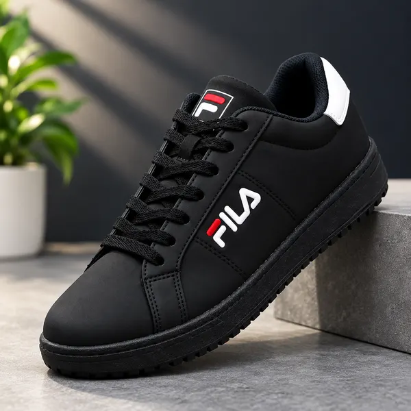 Men's Black Sports Shoes – Lightweight Running & Casual Sneakers - Image 2
