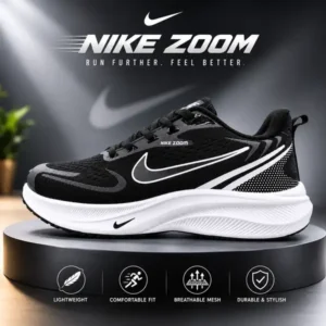 Nike Zoom men's black running shoes