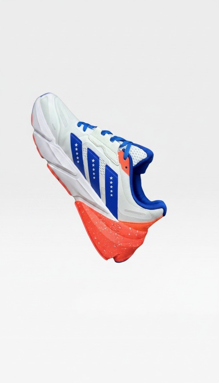 Adidas Adistar Peachtree Road Race Running Shoes – White Blue Red - Image 5