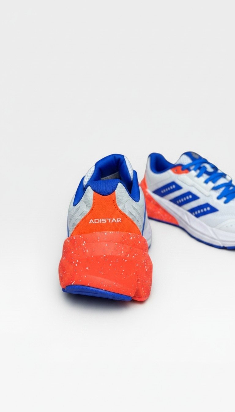 Adidas Adistar Peachtree Road Race Running Shoes – White Blue Red - Image 3
